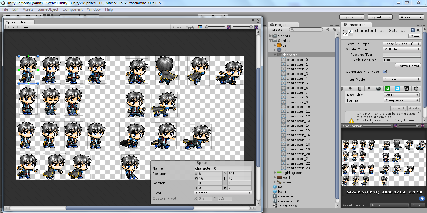 unity 2d sprite editor package