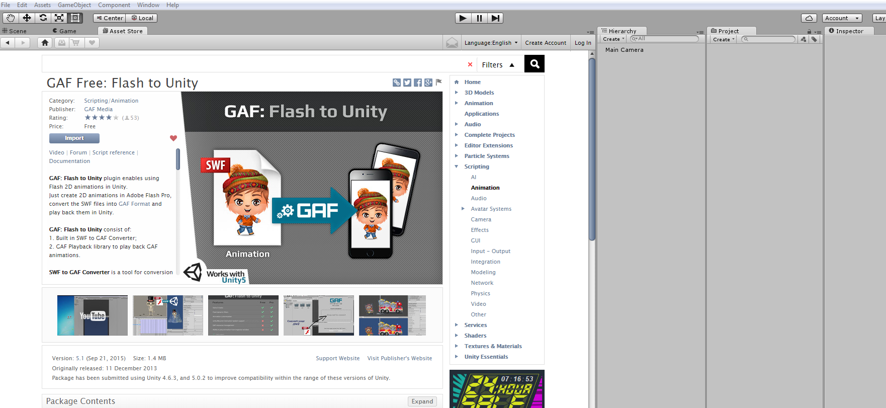 Unity Generic Animation Format (GAF)