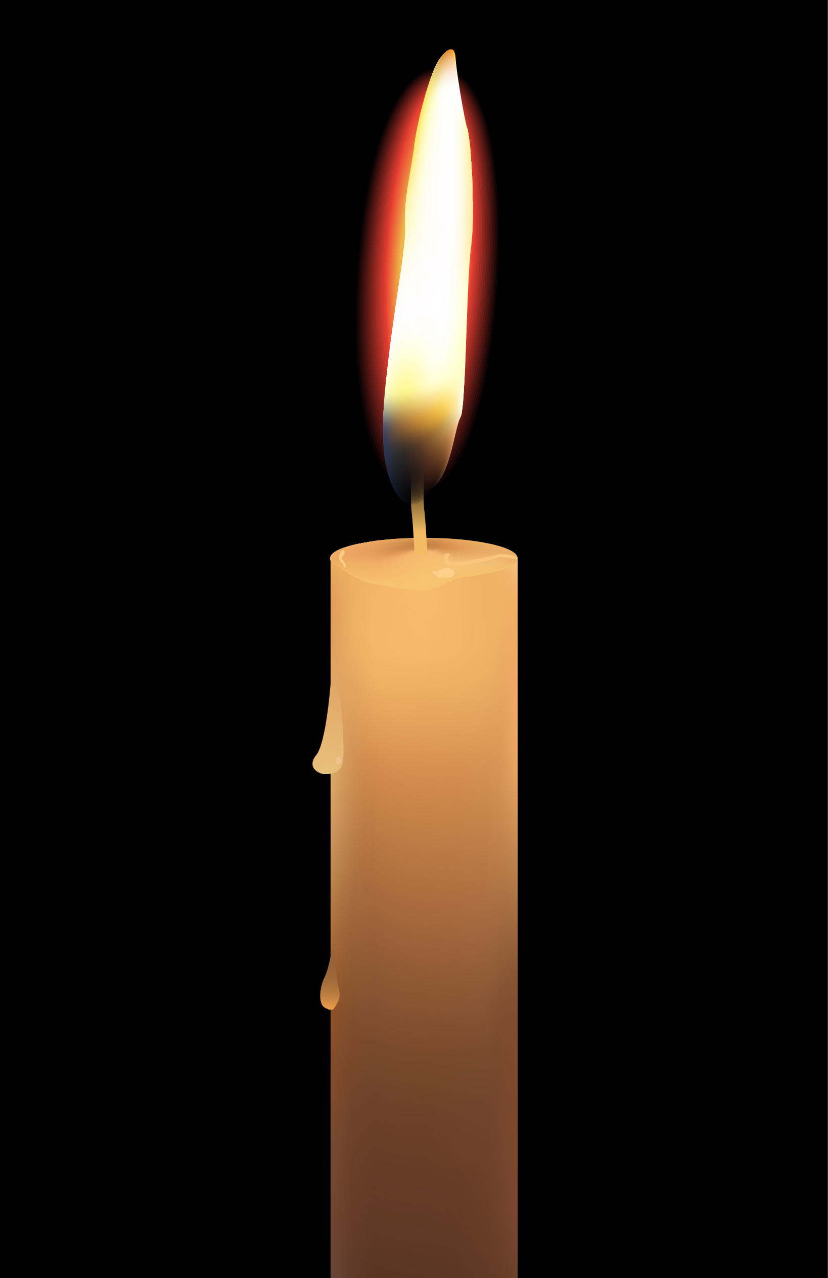 How to create realistic candle in illustrator?