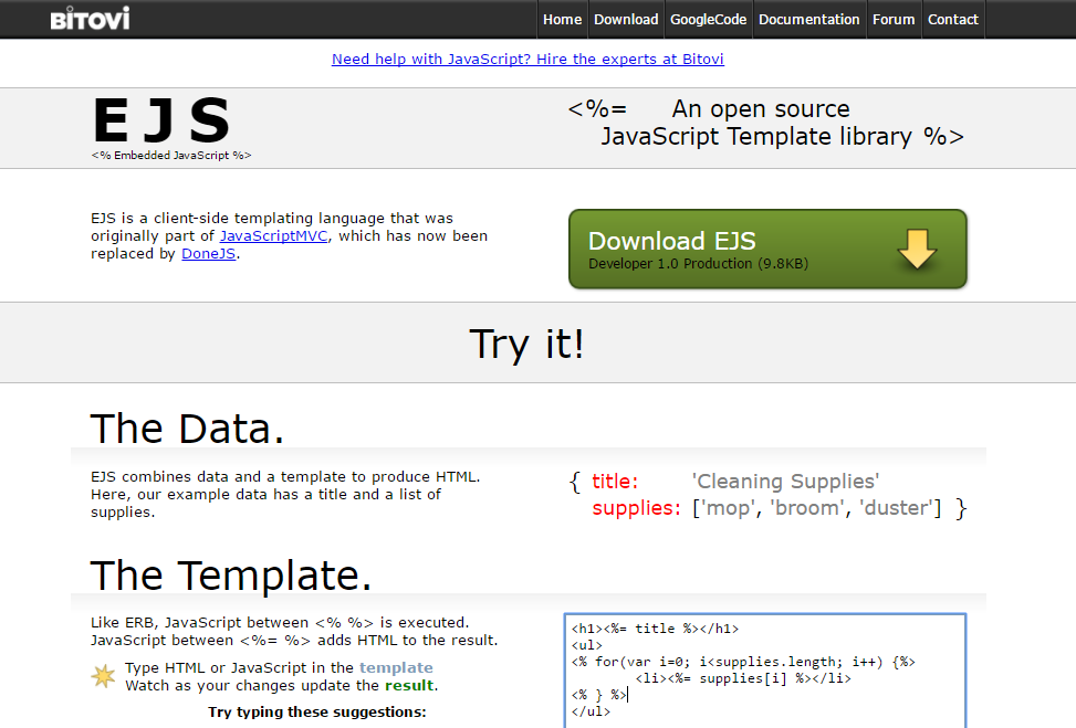 Top 10 Template Engines for JavaScript