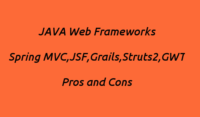java web framework spring