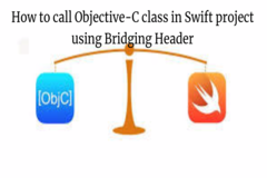 How to call Objective-C class in Swift project using Bridging Header