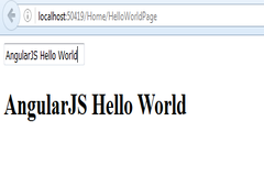 Using AngularJS and ASP.NET MVC to create a Hello World Application