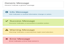 How to create alert messages using css