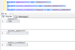 SQL Server : Difference between @@IDENTITY, SCOPE_IDENTITY () and IDENT_CURRENT