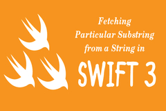 How to Fetch Particular Substring from a String in iOS Swift3 Program