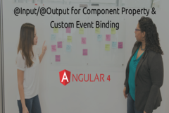 @Input/@Output for Component Property & Custom Event Binding in Angular4