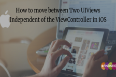 How to move between Two UIViews Independent of the ViewController in iOS